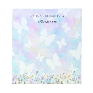 Bloc-notes Rêveur Floral et Papillons