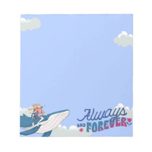 Bloc-notes romantique pour baleines volantes - Par