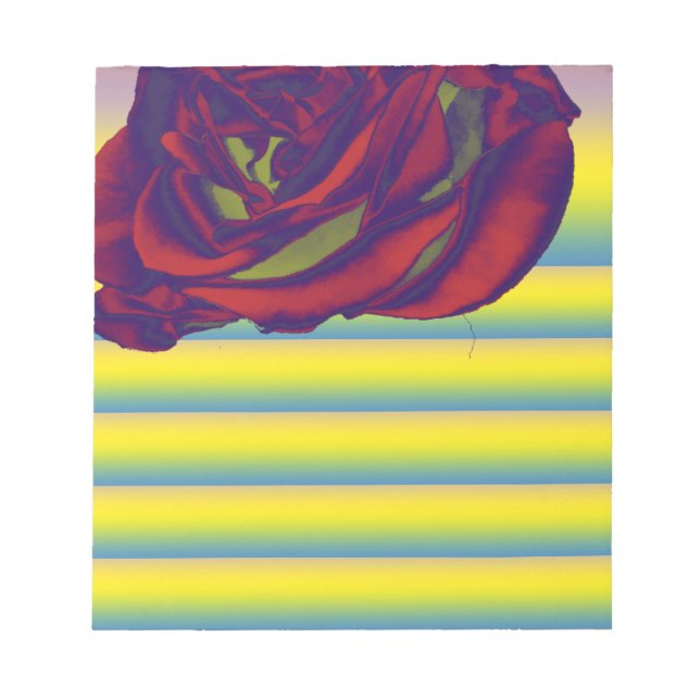 Bloc-notes Rose rouge (Devant)