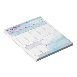 Bloc-notes simple aquarelle petit planificateur he