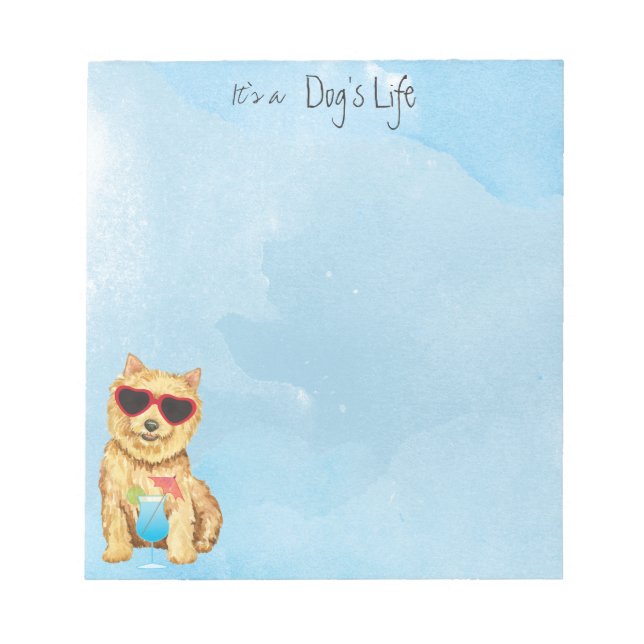 Bloc-notes Summer Norwich Terrier (Devant)