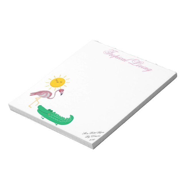 Bloc-notes Sun Alligator pour Flamant rose tropica (Tourné)