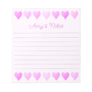 Bloc-notes Sweet Pink Hearts