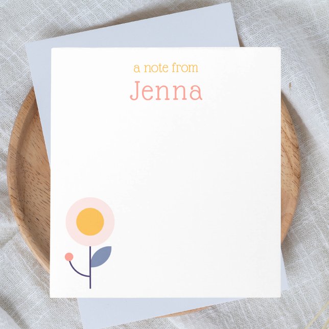 Bloc-notes tendance moderne tendance "A Note From" (Créateur téléchargé)