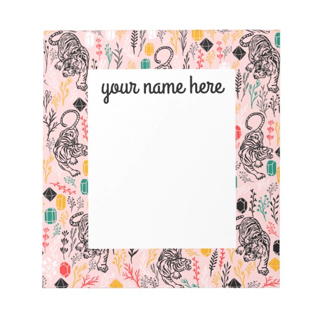 Bloc-notes Tiger personnalisé (Devant)