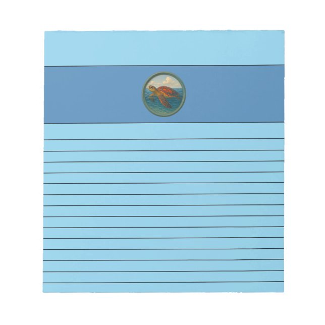 Bloc-notes Tortue de mer (Devant)