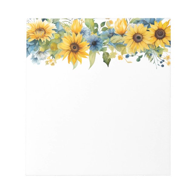 Bloc-notes tournesol (Devant)