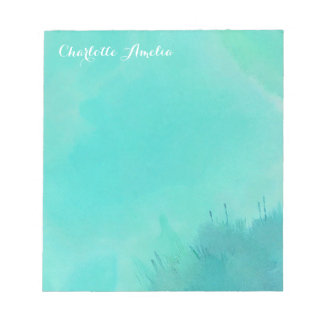 Bloc-notes Turquoise Watercolor