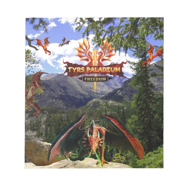 Bloc-notes Tyrs Paladium Red Dragons (Devant)