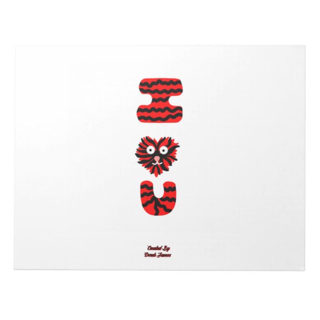 Bloc-notes U flou (27,9 cm x 21,6 cm) (Devant)