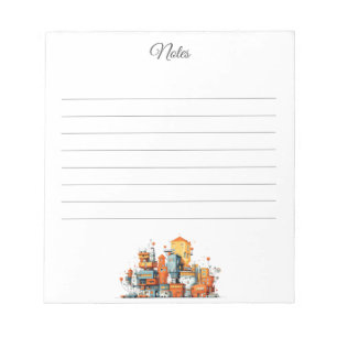 Bloc-notes urbain de Cartoon City - Cityscape Anim