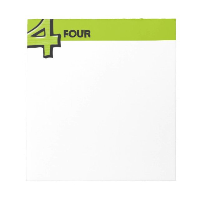 Bloc-notes vert numéro 4 (Devant)
