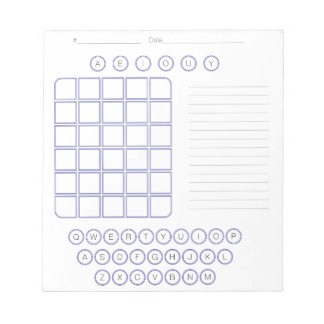 Bloc-notes Word Scratch Pad - Blanc