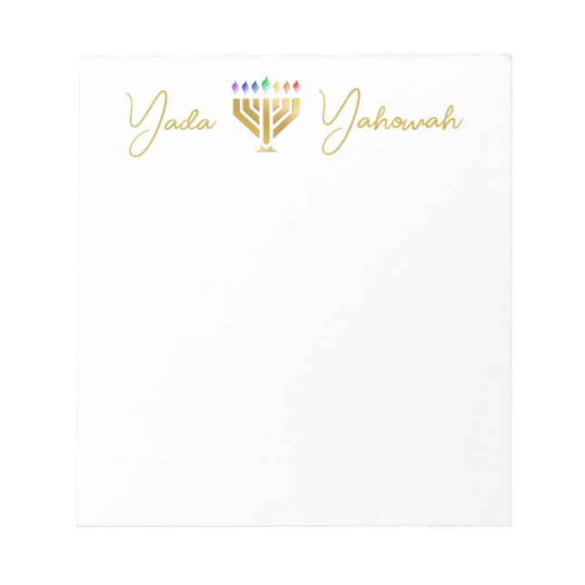 Bloc-notes Yada Yahowah  (Devant)