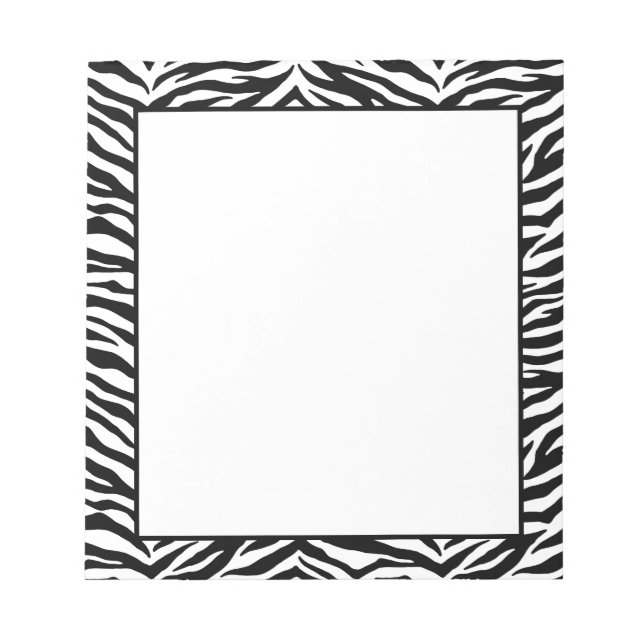 Bloc-notes - Zèbre (Devant)