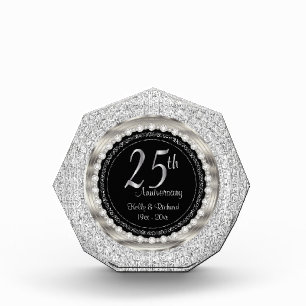 Bloc Photo 25e anniversaire de la Mariage d'argent