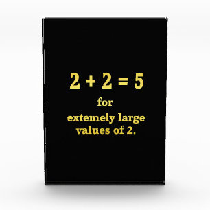 Bloc Photo 2 + 2 = 5  Blague de maths drôle
