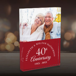 Bloc Photo 40e anniversaire du Mariage de Ruby