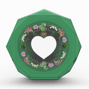 Bloc Photo 4ème anniversaire de fruits et de fleurs