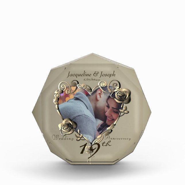 Bloc Photo 8e, 19e anniversaire du Mariage (Devant)