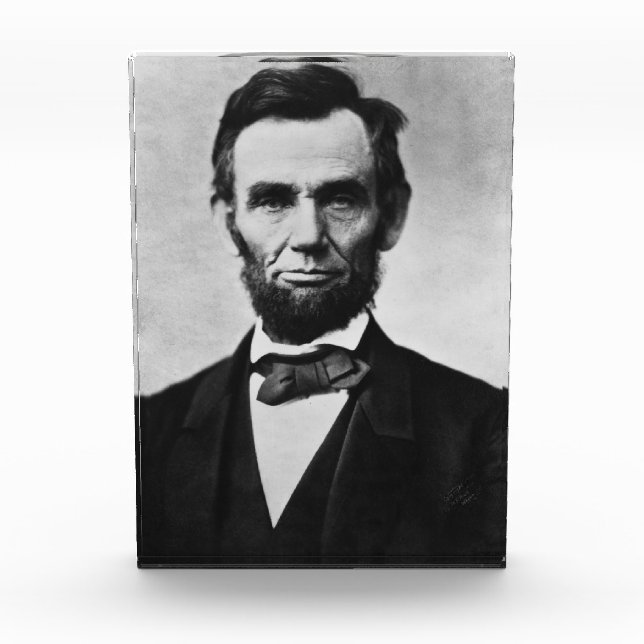 Bloc Photo Abraham Lincoln : 16ème Président de l'Amérique (Devant)