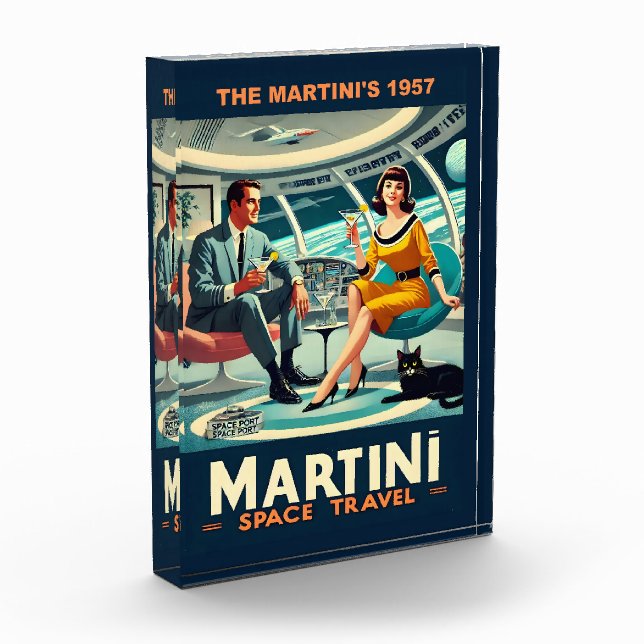 Bloc Photo Affiches de voyage spatiaux Martini Les Martini's  (Gauche)
