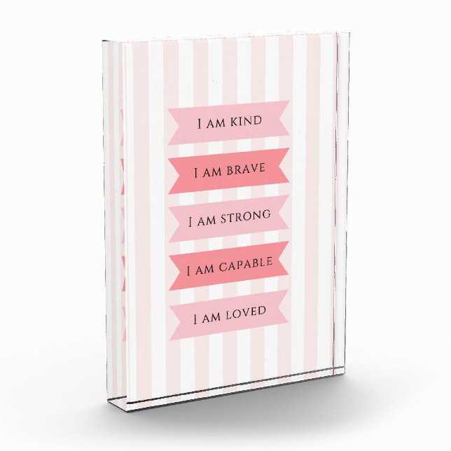 Bloc Photo Affirmations Pastel Pink (Gauche)