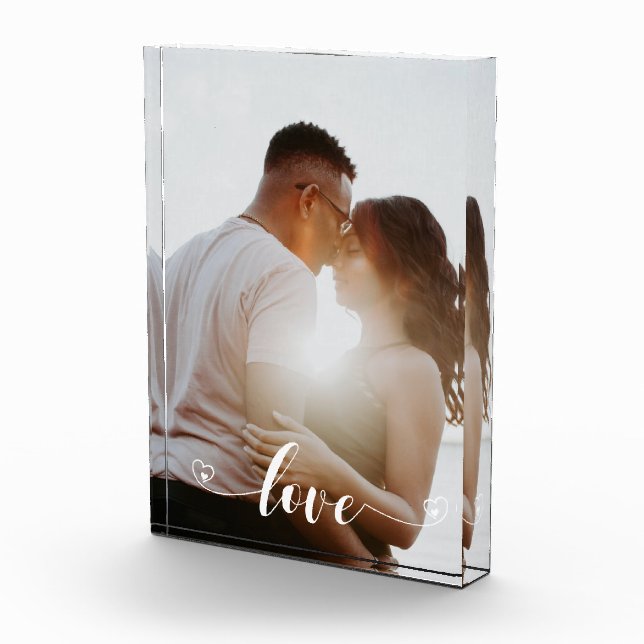 Bloc Photo Aimer Photo personnalisée Saint Valentin Anniversa (Droite)