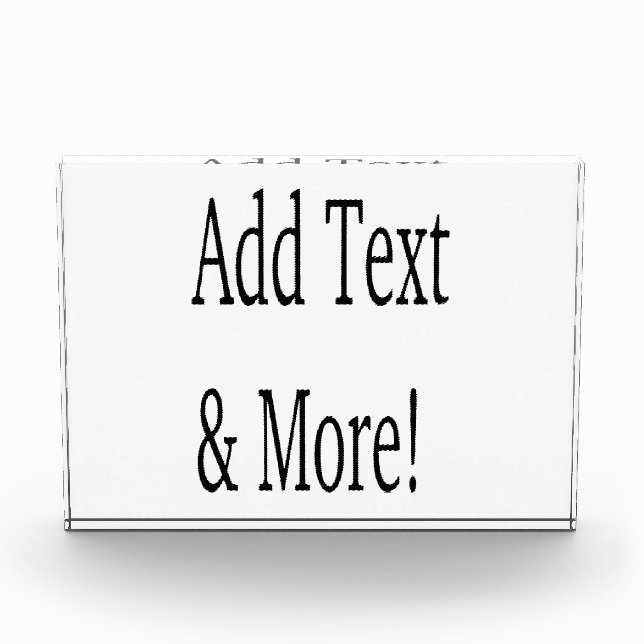 Bloc Photo Ajouter du texte et plus ! Customisez votre propre (Devant)