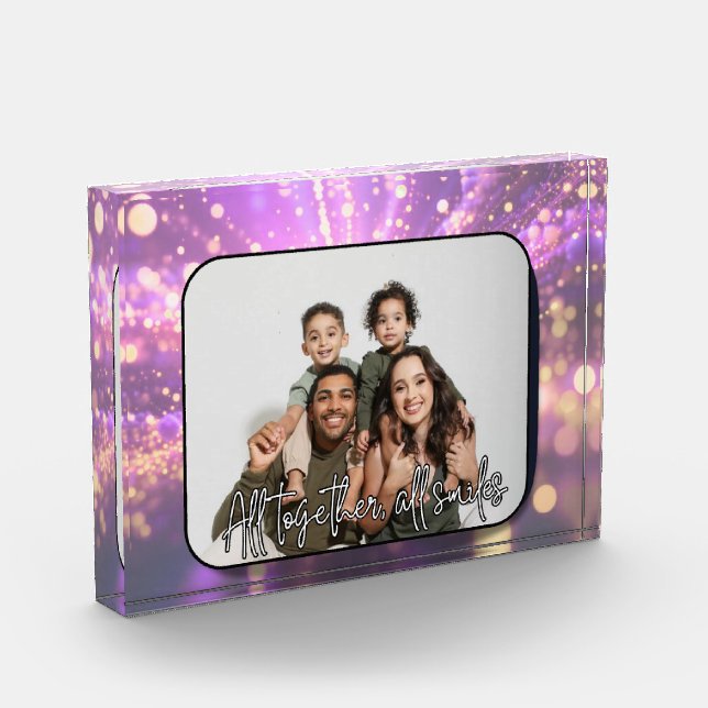 Bloc Photo All Together All Smiles Custom Photo Block (Gauche)