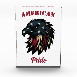 Bloc Photo American Pride, Aigle bleu rouge patriotique