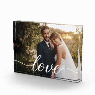 Bloc Photo Amour de Nouveaux Mariés Cadeau de Mariage Photo P
