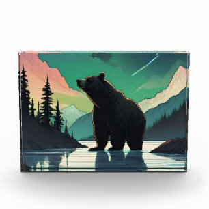 Bloc Photo Amphithéâtre aurore de l'ours grizzli du Juneau en