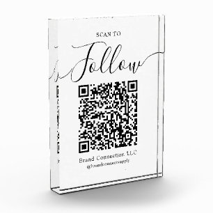 Bloc Photo Analyser pour suivre le code QR Nom de l'entrepris