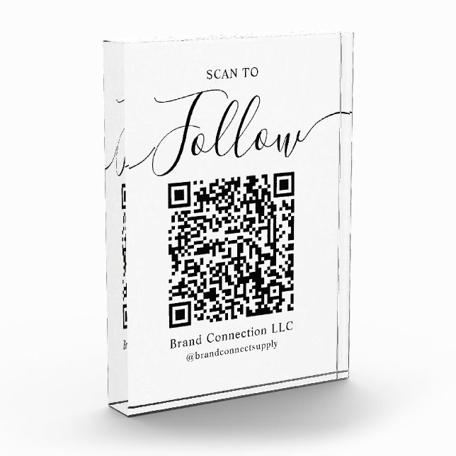 Bloc Photo Analyser pour suivre le code QR Nom de l'entrepris (Gauche)