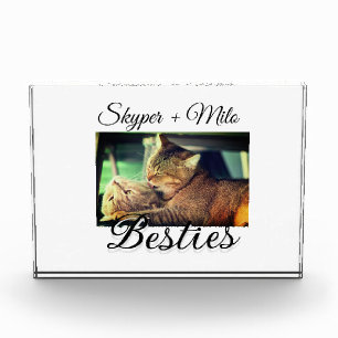 Bloc Photo Animaux de compagnie amis besties ajouter nom anim