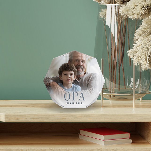 Bloc Photo Année De Création Du Grand-Père Opa (Créateur téléchargé)