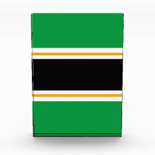 Bloc Photo Athletic Black Green Jaune White Racing Stripes