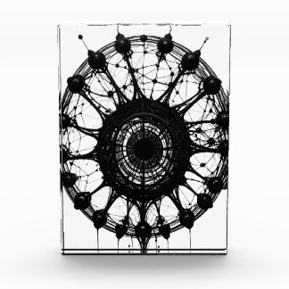 Bloc Photo Attrape-rêve Abstrait Sombre Art Techno Organique