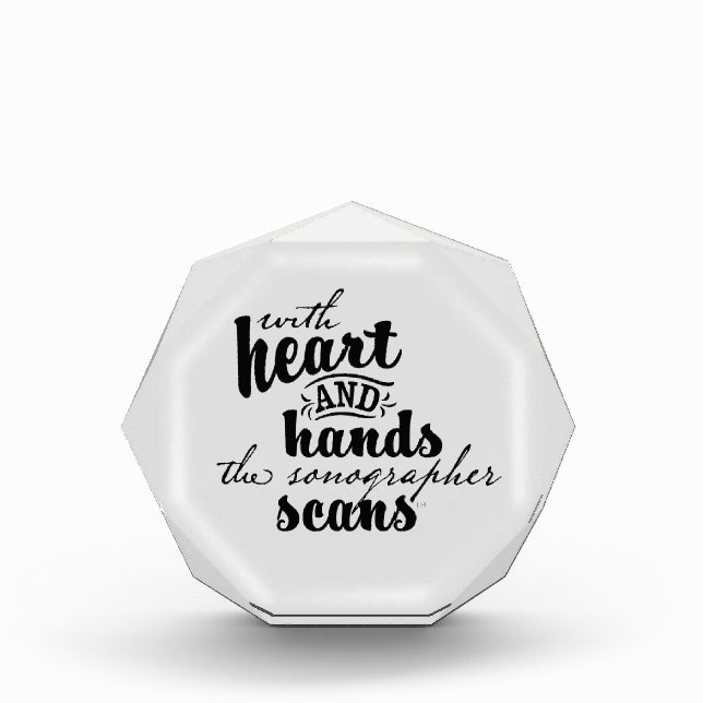Bloc Photo Avec le coeur et les mains, les scans du Sonograph (Devant)