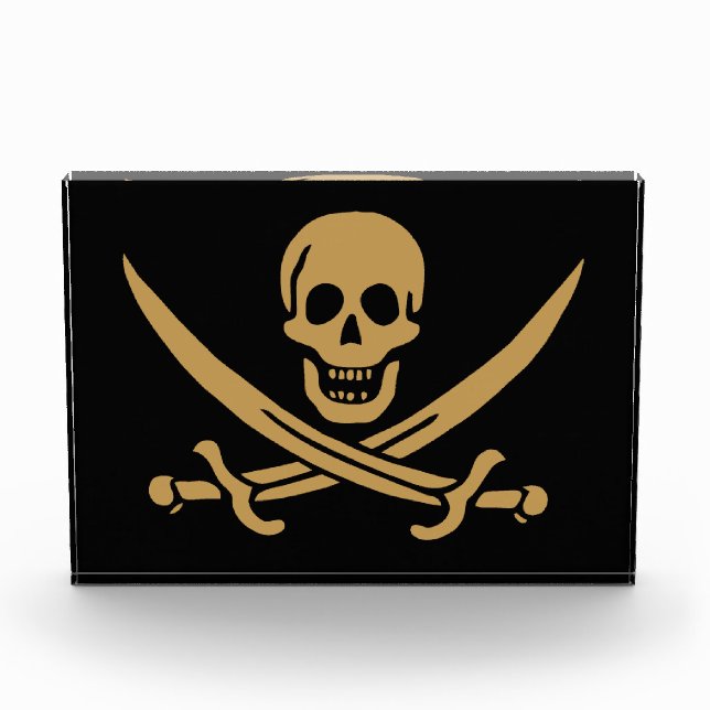Bloc Photo Aztec Gold Crâne et cutlass Pirate Calico Jack (Devant)