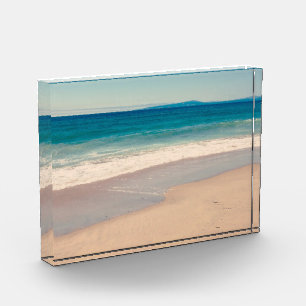 Bloc Photo Baie de Monterey, océan bleu et plage, vue panoram