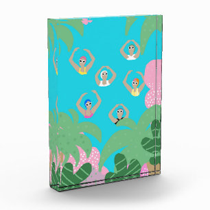 Bloc Photo Baigneurs artistiques Illustration de natation a