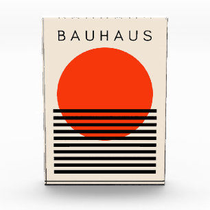 Bloc Photo Bauhaus Soleil rouge orange
