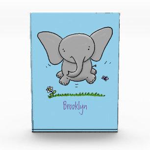 Bloc Photo Belle adorable dessin d'éléphant bébé