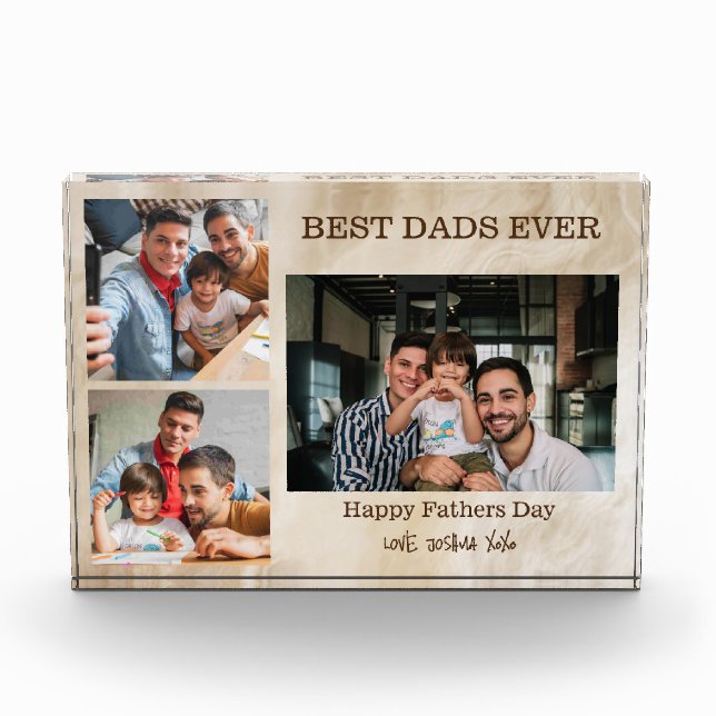 Bloc Photo Best Dads Ever 3 Fête des pères photo Cadeau (Devant)