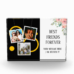 Bloc Photo Best Friend Forever, personnalisation 3 Photo Coll