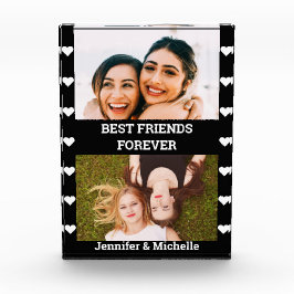 Bloc Photo Best Friends Forever 2 Photo personnalisée et nom 