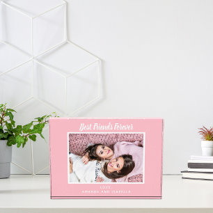 Bloc Photo Best Friends Forever photo personnalisée rose