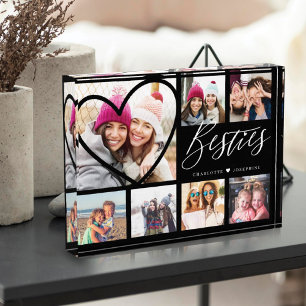 Bloc Photo Besties Script 7 Photo Best Friends Collage Heart